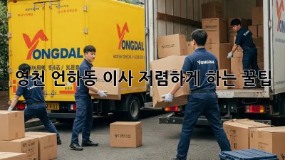 영천 언하동 이사, 저렴하게 하는 꿀팁!