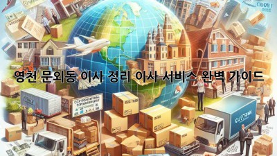 영천 문외동 이사 정리, 이사 서비스 완벽 가이드